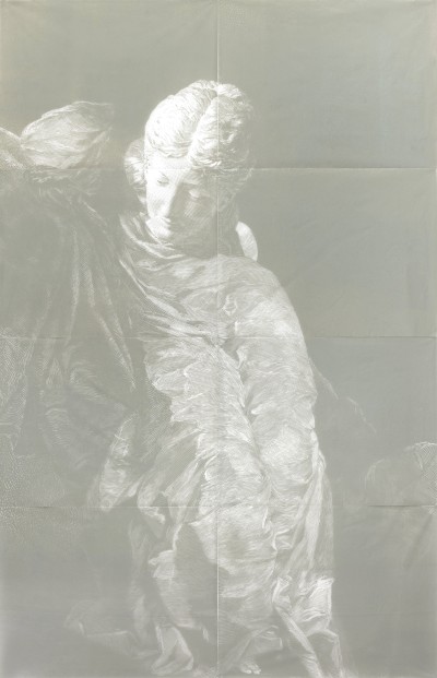 Wurf, 278 x 178 cm, Linocut, 2018, Edition of 3 + 1