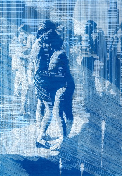 Flor, 59 x 42 cm, Linocut, 2022, (green) Edition of 9 + 2