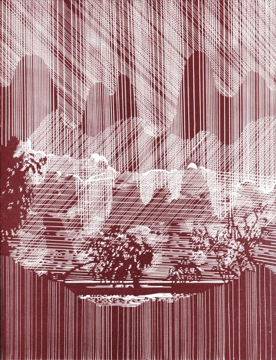 Frequenz, 27 x 21 cm, Linocut, 2019, Edition of 18 + 3