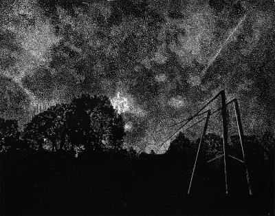 untitled (Park), Linocut, 36 x 46 cm, 2008, Edition of 7 + 2