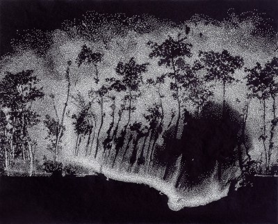 Vortex, Linocut, 41,5 x 51,5 cm, 2022, Edition of 25 + 5